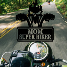 Load image into Gallery viewer, FLAMING SKULL MOTORCYCLE Monogram - Steel Sign, Multiple Sizes and Colors Available