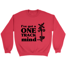 Load image into Gallery viewer, One Track Mind Unisex Sweat Shirt Multi Color Extended Sizes Shipping Included
