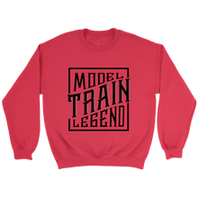 Load image into Gallery viewer, Model Train Legend Unisex Sweat Shirt Multi Color Extended Sizes Shipping Included