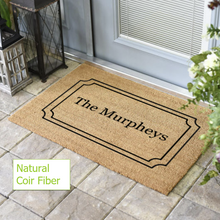 Load image into Gallery viewer, Full Family Name & Est Date Personalized Door Mat - Great Gift For New Homeowners -- Multiple Sizes