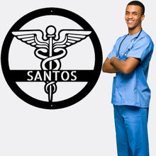 Load image into Gallery viewer, NURSE SYMBOL Monogram - Steel Sign, Multiple Sizes and Colors Available