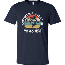 Load image into Gallery viewer, Anytime is a Good Time to Go Fish - Unisex T-Shirt, Extended Sizes, Shipping Included