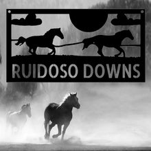 Load image into Gallery viewer, CLOUDY SKY HORSES Monogram - Steel Sign, Multiple Sizes and Colors Available