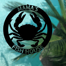 Load image into Gallery viewer, CRAB RING Monogram - Steel Sign, Multiple Sizes and Colors Available