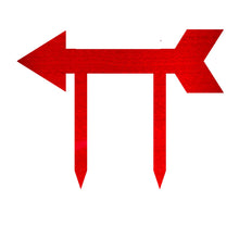 Load image into Gallery viewer, Address Arrow Directional Yard Stake, Laser Cut Steel in Multi Sizes & Colors