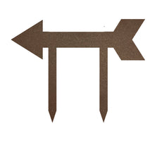 Load image into Gallery viewer, Address Arrow Directional Yard Stake, Laser Cut Steel in Multi Sizes & Colors