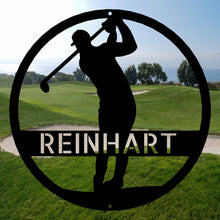 Load image into Gallery viewer, GOLFER Monogram - Laser Cut Steel Sign in Multiple Colors and Sizes