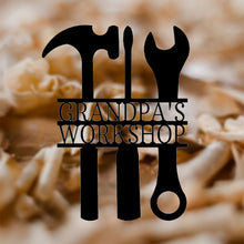 Load image into Gallery viewer, HAMMER, SCREWDRIVER & WRENCH Oh My! - Steel Sign, Multiple Colors and Sizes