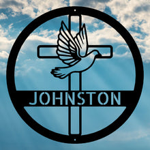 Load image into Gallery viewer, DOVE & CROSS Monogram - Steel Sign, Multiple Colors and Sizes Available