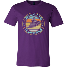 Load image into Gallery viewer, Take Him to the Train Station - Mens T-Shirt, Multiple Colors, Extended Sizes, Shipping Included