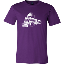 Load image into Gallery viewer, Distressed Steam Train Mens T-Shirt, Multiple Colors, Extended Sizes, Shipping Included