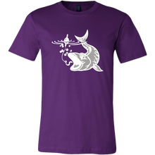 Load image into Gallery viewer, Biting Fish Graphic on Men's Unisex T-Shirt, Multi Colors, Extended Sizes, Shipping Included