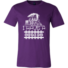Load image into Gallery viewer, One Track Mind (Trains) - Unisex Mens T-Shirt, Multiple Bold Colors, Extended Sizes, Shipping Included