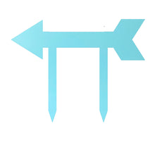 Load image into Gallery viewer, Address Arrow Directional Yard Stake, Laser Cut Steel in Multi Sizes & Colors