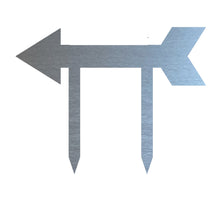 Load image into Gallery viewer, Address Arrow Directional Yard Stake, Laser Cut Steel in Multi Sizes & Colors