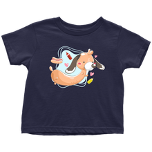 Load image into Gallery viewer, Doxie Hot Dog Cartoon Toddler T-Shirt, Multi Sizes, Multi Colors, Free Shipping