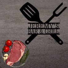 Load image into Gallery viewer, GRILLING UTENSILS - Steel Sign, Multiple Sizes and Colors Available