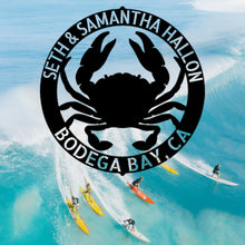 Load image into Gallery viewer, CRAB RING Monogram - Steel Sign, Multiple Sizes and Colors Available