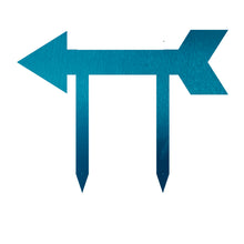 Load image into Gallery viewer, Address Arrow Directional Yard Stake, Laser Cut Steel in Multi Sizes & Colors