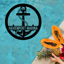 Load image into Gallery viewer, ELABORATE ANCHOR - Steel Sign, Multiple Sizes and Colors Available