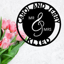Load image into Gallery viewer, MR. AND MRS. - Steel Sign, Multiple Colors and Sizes