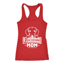 Load image into Gallery viewer, Dachshund Mom Ladies Racerback Tank Multi Colors Free Shipping
