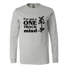 Load image into Gallery viewer, One Track Mind - Unisex Long Sleeve T-Shirt, Extended Sizes, Shipping Included