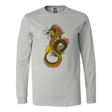 Load image into Gallery viewer, Chinese Art Dragon, Unisex Long Sleeve T-Shirt, Extended Sizes Available, Shipping Included