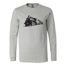 Load image into Gallery viewer, Locomotive Sketch Perspective - Unisex Long Sleeve T-Shirt, Multi Colors, Extended Sizes, Shipping Included
