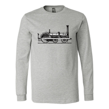 Load image into Gallery viewer, Vintage Locomotive Unisex Long Sleeve T-Shirt Extended Sizes Available Shipping Included