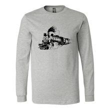 Load image into Gallery viewer, Distressed  Steam Train Unisex Long Sleeve T-Shirt Extended Sizes Available Shipping Included