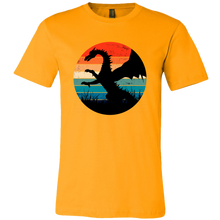 Load image into Gallery viewer, Retro Full Length Dragon, Unisex T-Shirt, Multi Colors, Extended Sizes Available, Free Shipping