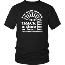 Load image into Gallery viewer, Been Around The Track Mens Unisex T-Shirt, Multiple Colors, Extended Sizes, Shipping Included