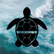 Load image into Gallery viewer, TURTLE Monogram - Steel Sign, Multiple Sizes and Colors Available