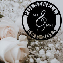 Load image into Gallery viewer, MR. AND MRS. - Steel Sign, Multiple Colors and Sizes