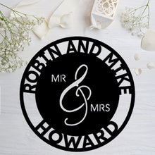 Load image into Gallery viewer, MR. AND MRS. - Steel Sign, Multiple Colors and Sizes
