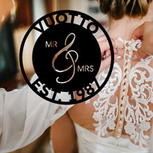 Load image into Gallery viewer, MR. AND MRS. - Steel Sign, Multiple Colors and Sizes