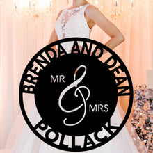 Load image into Gallery viewer, MR. AND MRS. - Steel Sign, Multiple Colors and Sizes
