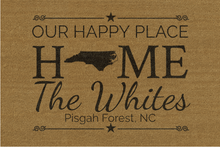 Load image into Gallery viewer, Home State Personalized Door Mat - Great Gift For Cross-Country Movers -- Multiple Sizes