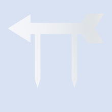 Load image into Gallery viewer, Address Arrow Directional Yard Stake, Laser Cut Steel in Multi Sizes & Colors