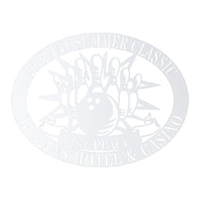 Load image into Gallery viewer, Stunning Bowling Trophy Award Appreciation Monogram Oval Plaque, Multi Sizes and Colors