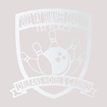 Load image into Gallery viewer, Classy Bowling "Badge" Trophy, Sponsor Appreciation, Family Name Precision Laser Cut Steel Sign, Multi Sizes & Colors