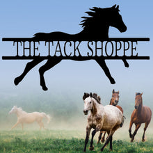 Load image into Gallery viewer, RUN LIKE the WIND Horse Monogram - Steel Sign, Multiple Sizes and Colors Available