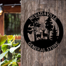 Load image into Gallery viewer, DEER SCENE - Steel Sign, Multiple Sizes and Colors Available