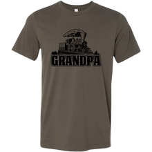 Load image into Gallery viewer, Grandpa Train Lovers Mens T-Shirt, Multiple Colors, Extended Sizes, Shipping Included