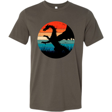 Load image into Gallery viewer, Retro Full Length Dragon, Unisex T-Shirt, Multi Colors, Extended Sizes Available, Free Shipping