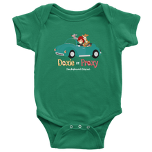 Load image into Gallery viewer, Baby Short Sleeve Body Suit, Unisex, Shower Gift, Doxie By Proxy Logo, Shipping Included