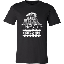 Load image into Gallery viewer, One Track Mind (Trains) - Unisex Mens T-Shirt, Multiple Bold Colors, Extended Sizes, Shipping Included