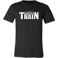Load image into Gallery viewer, Let's Roll Mens Train T-Shirt, Multiple Colors, Extended Sizes, Shipping Included