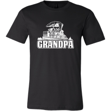 Load image into Gallery viewer, Grandpa Train Lover Mens T-Shirt, Multiple Colors, Extended Sizes, Shipping Included